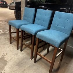 Set Of 3 Matching Bar Chairs