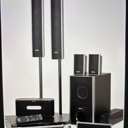 Home Theater Sony Surround Sound System/ Receiver/ Blue Ray Disc Player & Lots More>>
