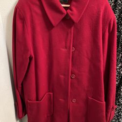 Women’s Red Peacoat