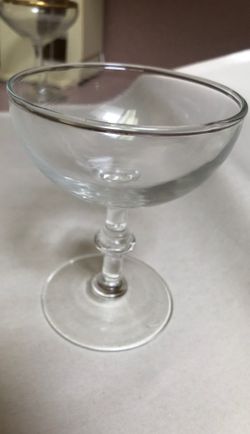 Vintage champagne glass