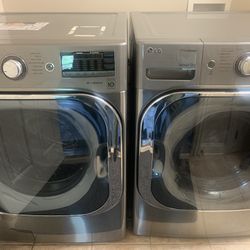 LG Washer/Dryer Matching Set. Stainless Steel. 