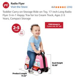 Toddler Carry-on Storage Ride-on Toy