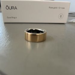 Oura Ring 4 Rose Gold Size 6 NEW 