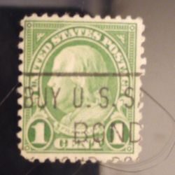 Benjamin Franklin one cent stamp