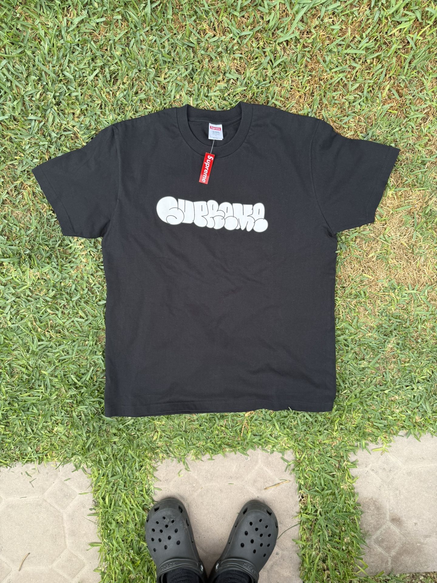 Supreme Graffiti Logo Crew Neck Sz L