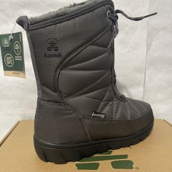 Kamik Women’s HANNAH MID Waterproof Snow Boots Charcoal Size 7 New in Box