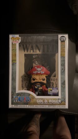 Funko Pop Gol D. Roger Wanted Poster SDCC Con Sticker Exclusive