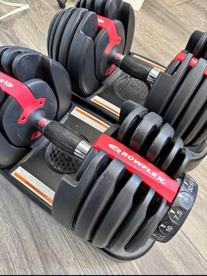 Pair Of 522 Bowflex Dumbbells 
