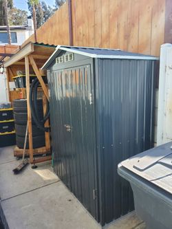 outdoor metal shed 5x3x6.5