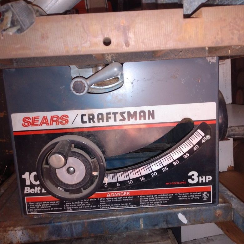 10 In Table Saw