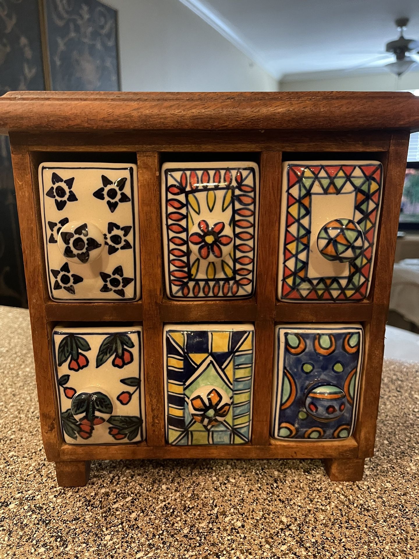 Pier one Wooden apothecary Cabinet