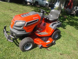 48"DXLS Husqvarna riding lawnmower with Kawasaki motor and fabricated deck 1100  cash firm
