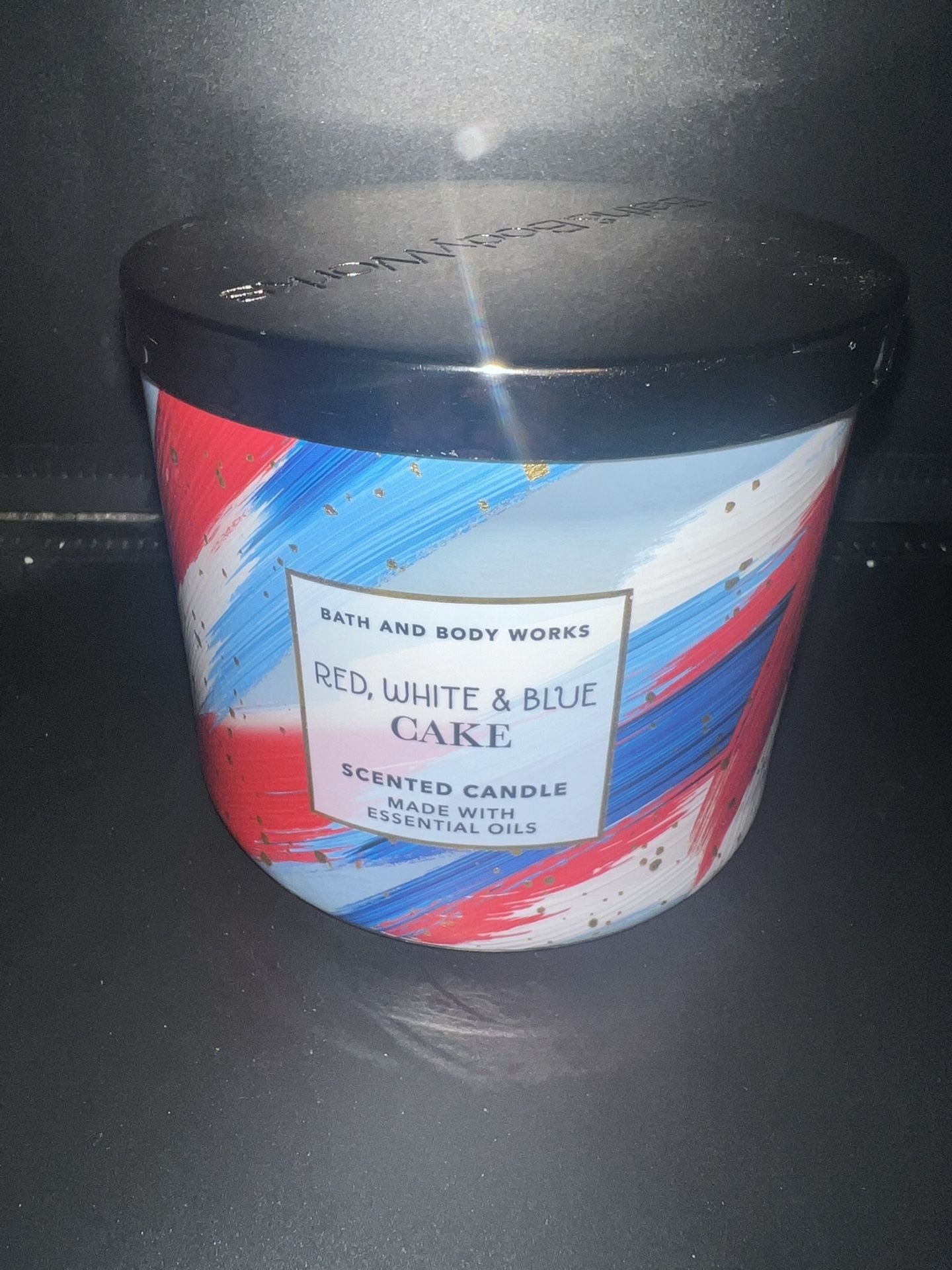 Red, White, Blue Cake Candle From Bath And Body Works 