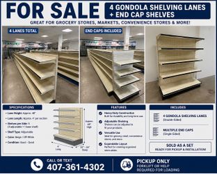 Gondola shelving