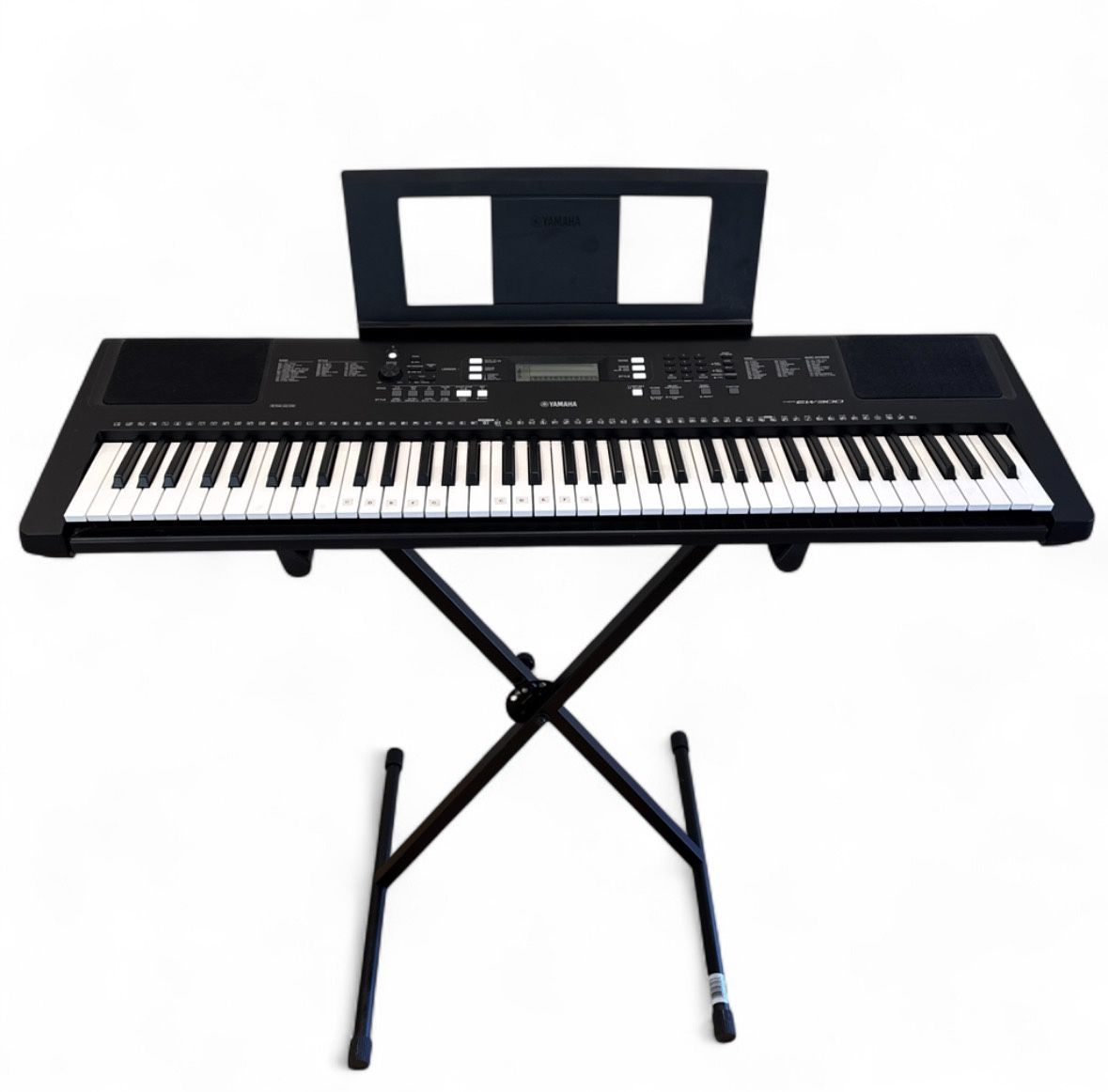 Yamaha EW300 76-Key Portable Keyboard w/ Stand – Excellent Condition