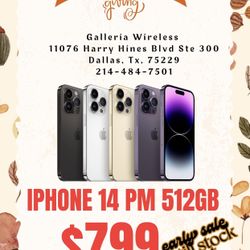 Limited Time Deal: $799 iPhone  14 Pro Max 512GB Unlocked 