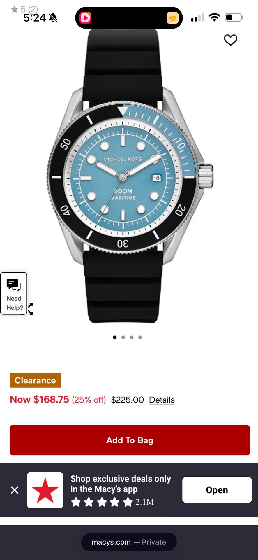 michael kors men watch new