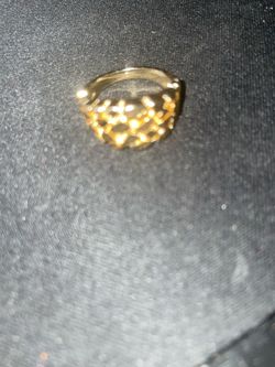 Nugget ring size 7 50% gold