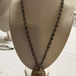 Necklace With A Cage-style Pendant