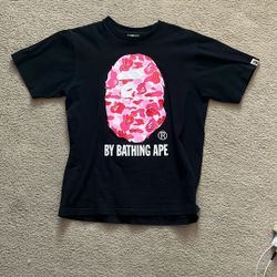 BAPE Box Pink Tee - Original Bought In Japan (100% Real, See Tag For Details) 