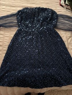 Sparkly navy blue dress