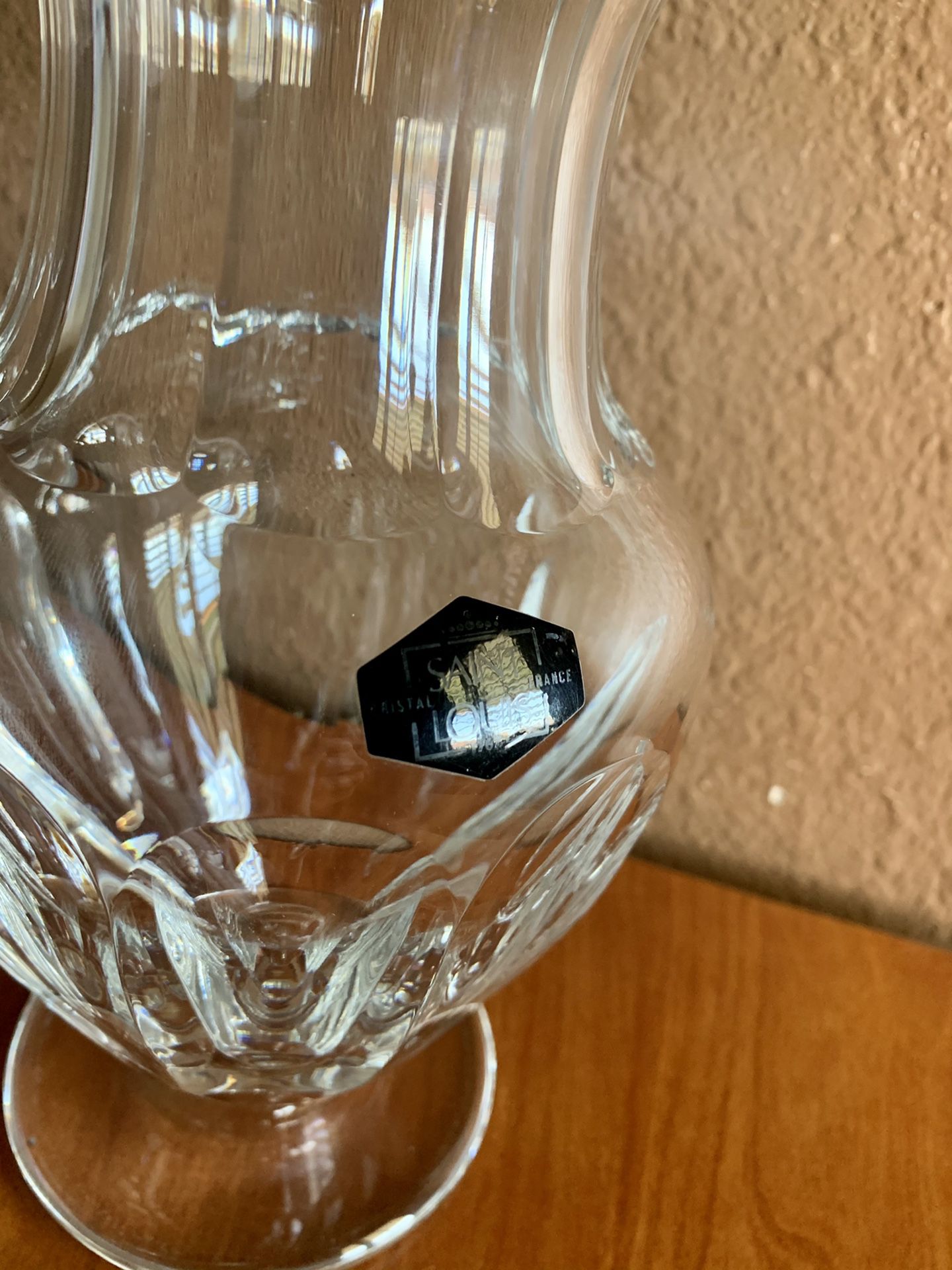 Saint-Louis Bristol Crystal Flower Vase - luxury French Handblown Glass