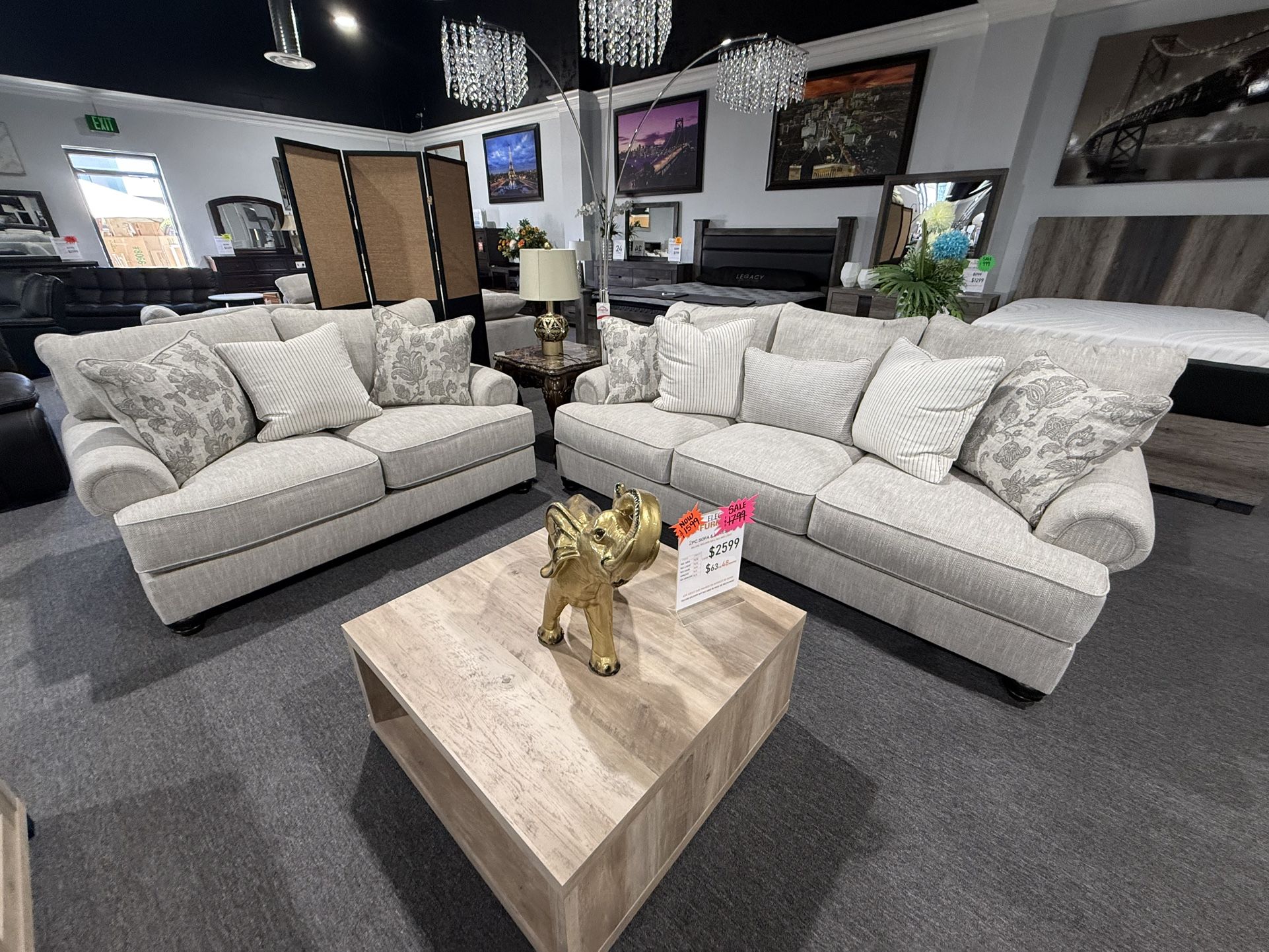 2 Pc Sofa And Loveseat