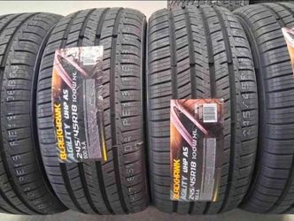 ( 4 TIRES  ) 245/45R18 BLACKHAWK