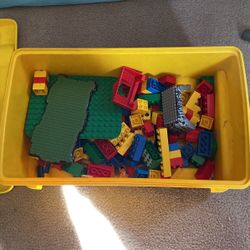Yellow Lego Box Full Of Legos