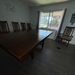 6 Chair Dining Room Table