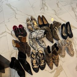 Italian Leather, Amazing Boots And Shoes, Steve Madden, Guess, Puma And More. Size 8. 