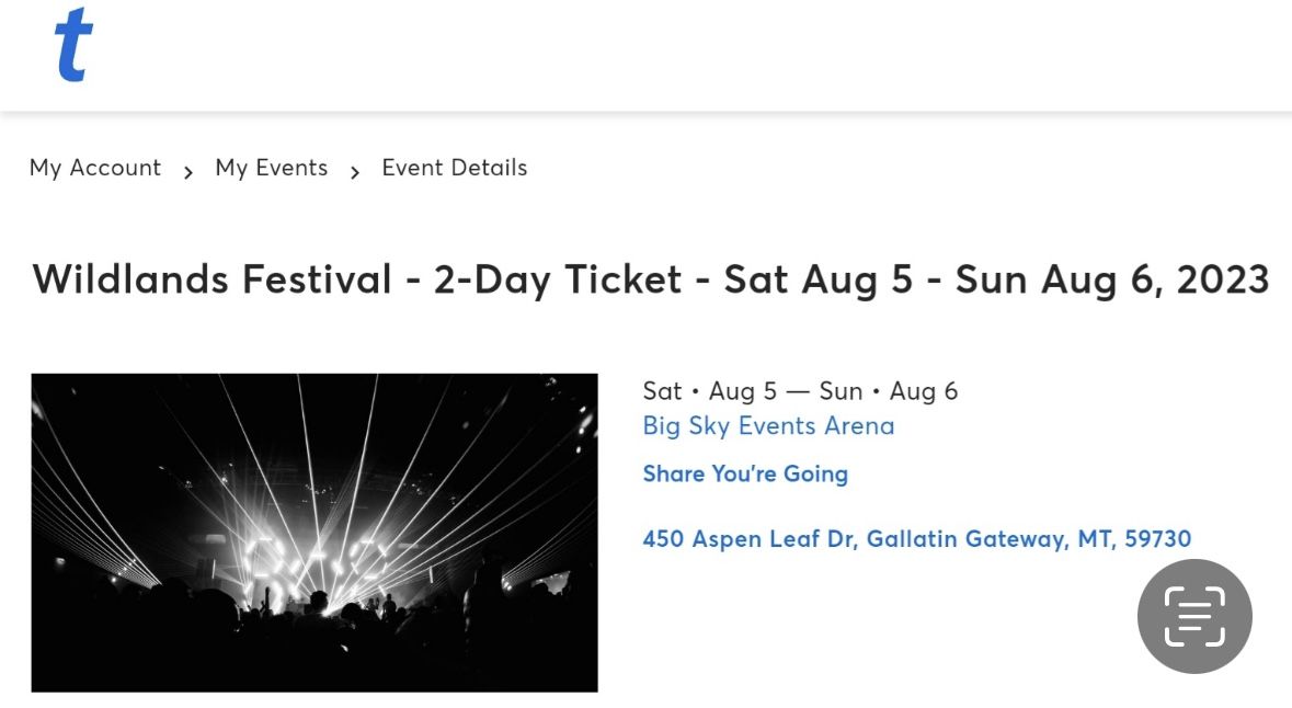 Wildlands 2 Day Ticket