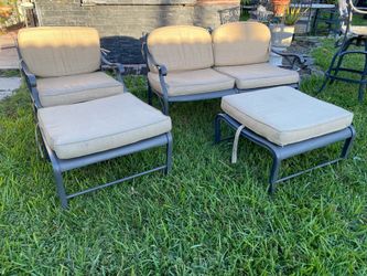 CAST ALUMINUM HEAVY PATIO FIVE PCS SET