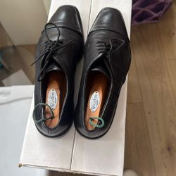 Christian Louboutin Oxford Black Flat Dress Shoes 
