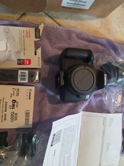 SALE Canon EOSRebel T7 DSLR Camera Bundle - Refurbished LIKE NEW(In Box + 256GB SD/ Extra Batteries)
