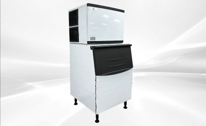 NSF 500 lb Air Cooled ice maker machine SK-520+B375-ice bin