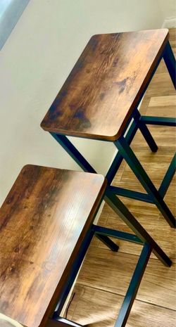Set of 2 Industrial Bar Stools $20 for 1 35 for both