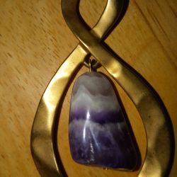 Amethyst Necklace Statement Piece