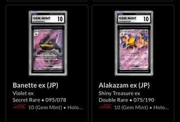 Pokemon slabs 1 of 2