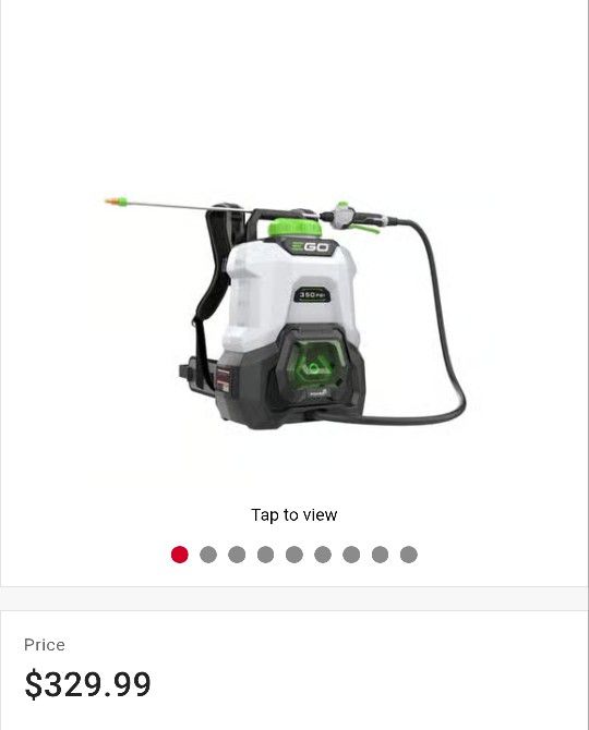 Brand New EGO Power+ 4 gal Hand Held Backpack Sprayer Bare Tool