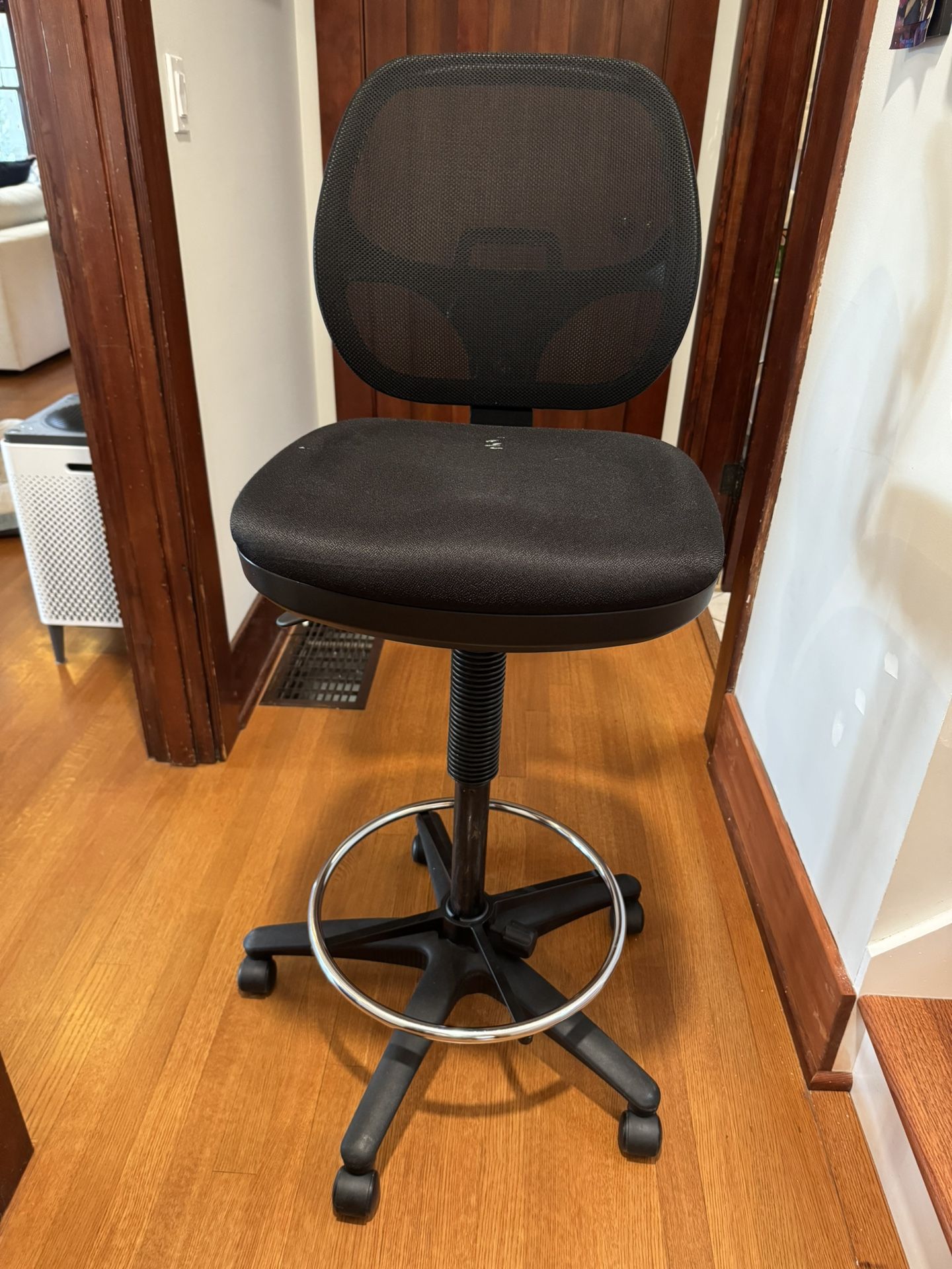 High Swivel Rolling Stool