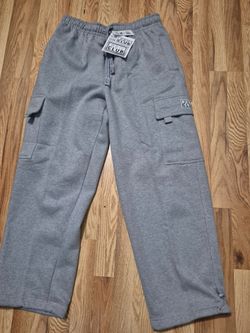 Mens Pro Club Heavyweight OG Cargo Sweatpant
Color: Heather Grey, Size:XL