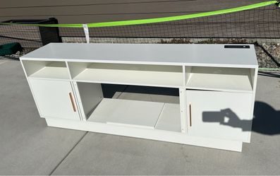 White TV Stand 70in wide