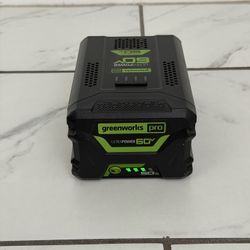 Used Greenworks Pro UltraPower 60v Lithium Ion 5.0Ah Battery 