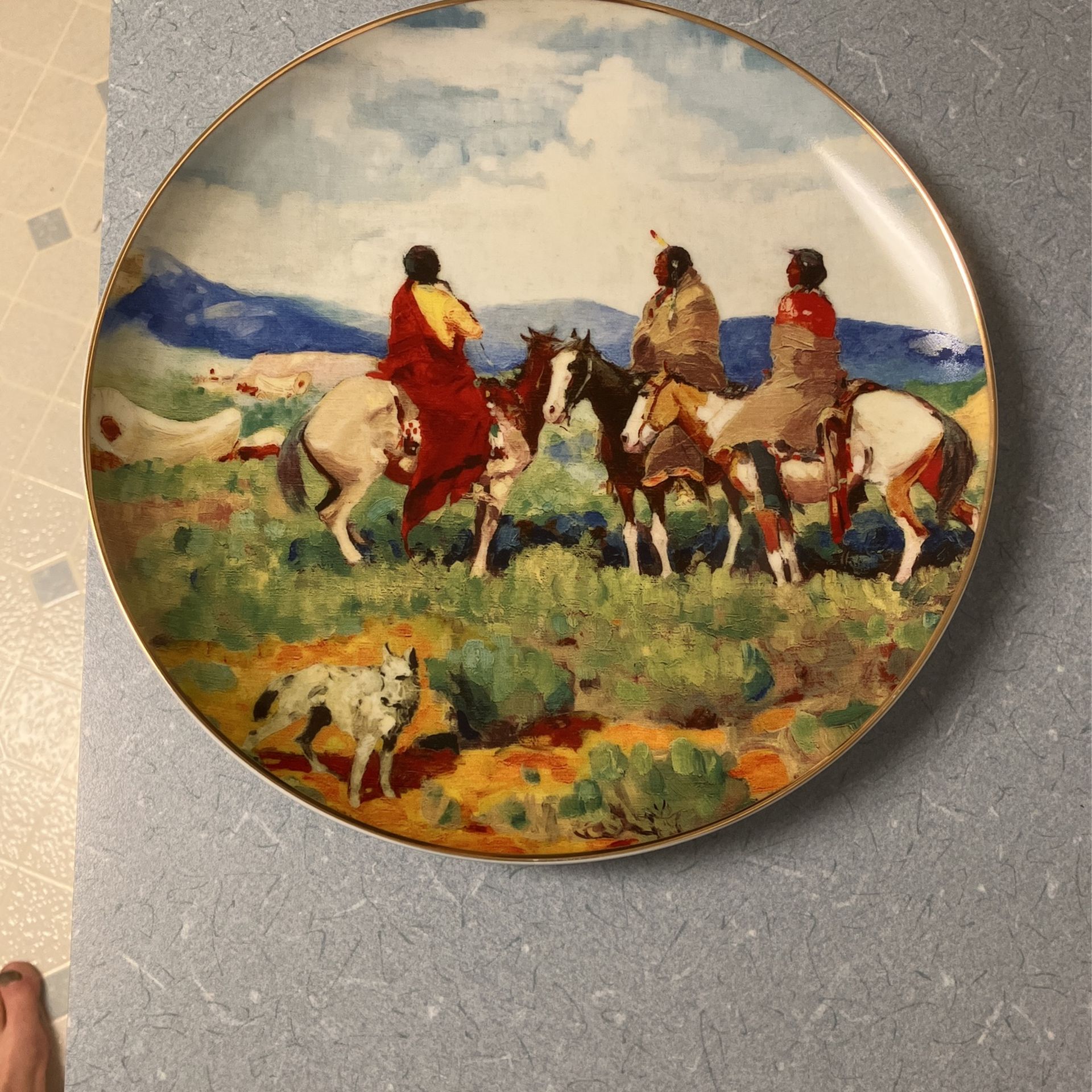 BNSF “Along the Old Trail” Plate