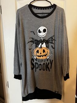 Brand New Nightmare Before Christmas Night Gown Pajama Top