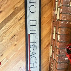 To the Beach Wall Sign