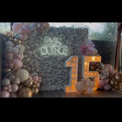 MIs Quince Balloon Decor 