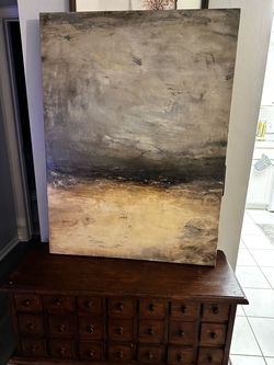 Large Abstract Landscape Painting on Canvas