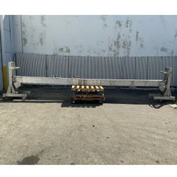 6” x 10” x 20 feet Aluminum Beam with Adjustable rolling side Holder